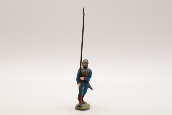 Landsknecht marching with French helmet